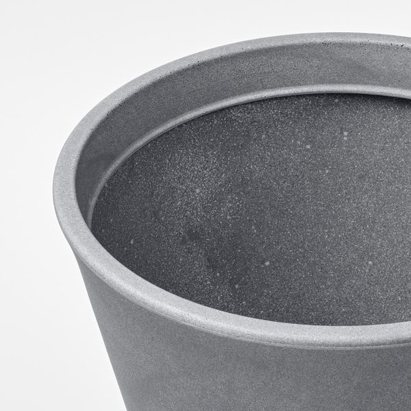 Кашпо, для дома, улицы серый 35 см IKEA CITRUSKRYDDA ЦИТРУСКРЮДДА 004.809.81 - схема-чертеж с размерами