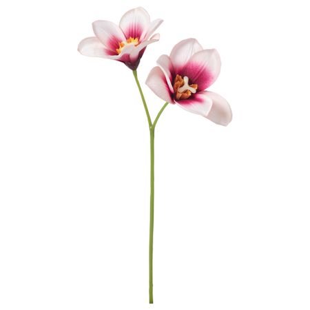 Цветок искусственный СМИККА, Арлекин, розовый (24 см)