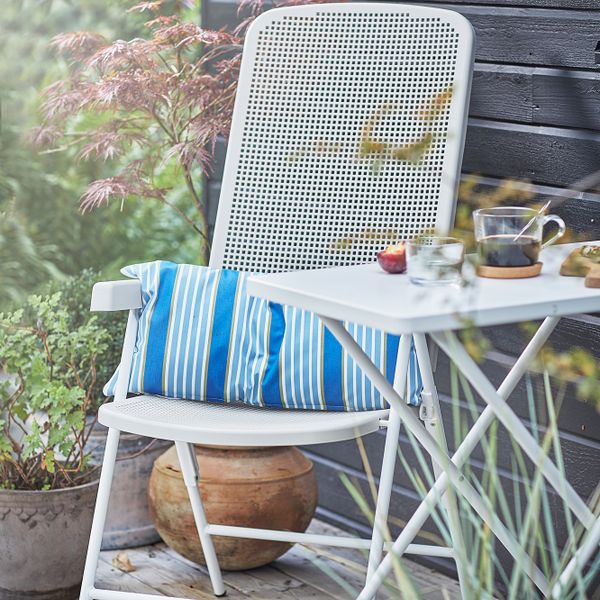 Садовое кресло, регулируемая спинка, белый, бежевый IKEA TORPARÖ ТОРПАРЁ 104.613.45 - фото 7