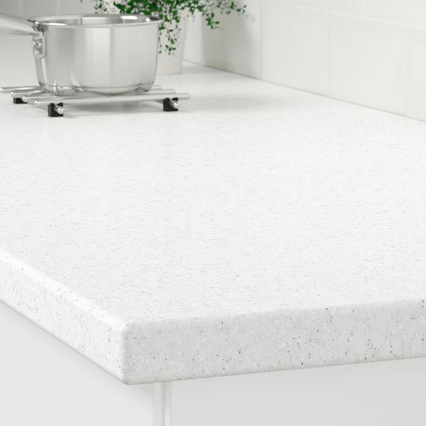 Столешница под заказ, светло-серый под минерал/акрил 1 м²x4 см IKEA LAXNE ЛАКСНЕ 304.538.77 - схема-чертеж с размерами