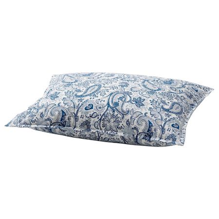 RODGERSIA Наволочка - синий/белый 50x60 см