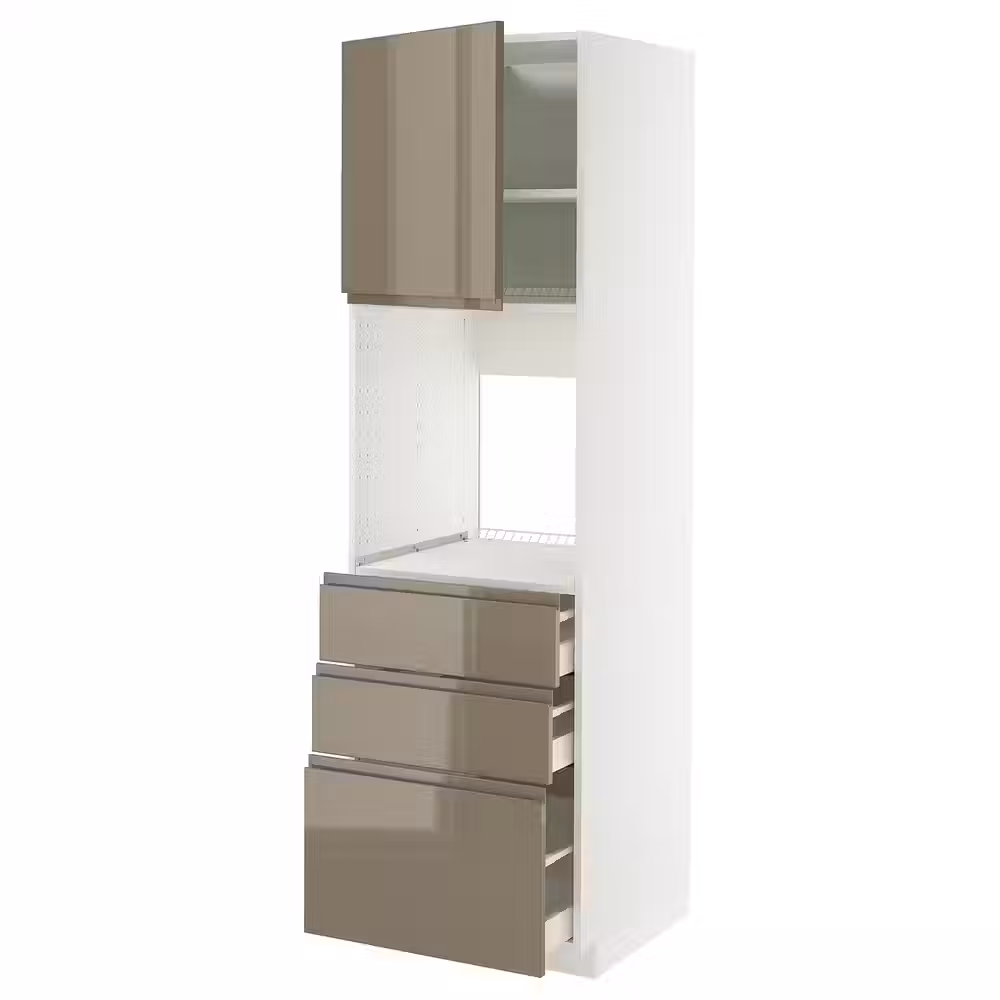 METOD / MAXIMERA Высокий шкаф д/духовки/дверь/3ящика - фото 1