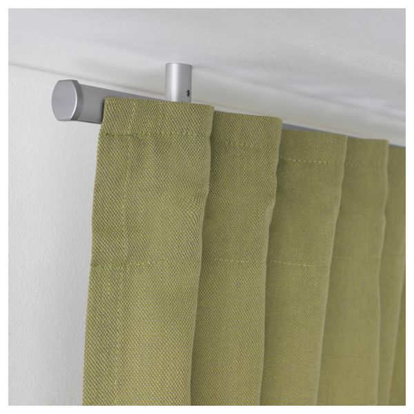 Гардинная шина, одинарная КВАРТАЛ, цвет алюминия (140 см) - фото 4
