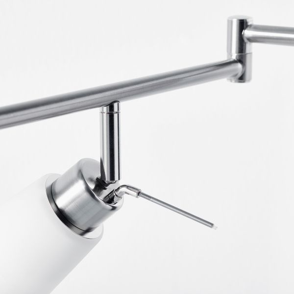 Потолочный софит, 5ламп, никелированный IKEA TIDIG ТИДИГ 103.868.17 - схема-чертеж с размерами