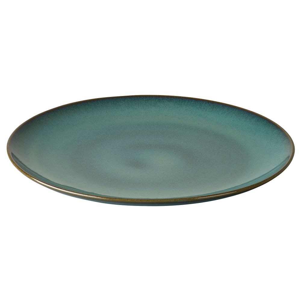 Тарелка, полированный зеленый, 26 см IKEA FÄRGKLAR ФЭРГКЛАР 205.864.39 - фото 1