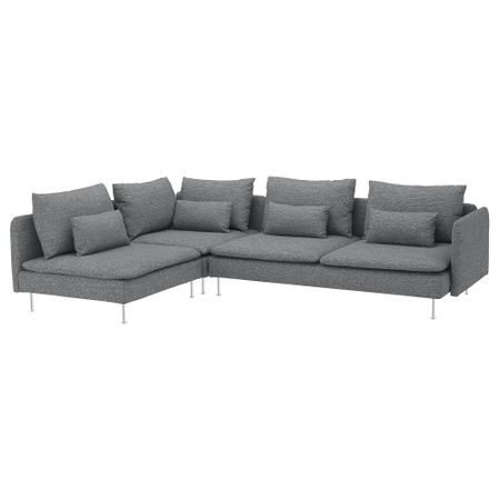 4-местный угловой диван IKEA SÖDERHAMN 392.917.10