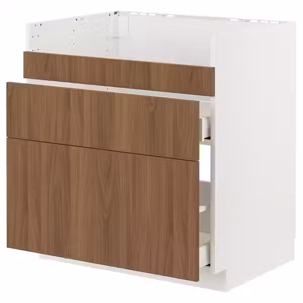 METOD / MAXIMERA Напол шк д/мойки ХАВСЕН/3фасада/2ящ - фото 1