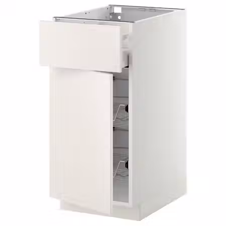 METOD / MAXIMERA Напольн шкаф с пров корз/ящ/дверью