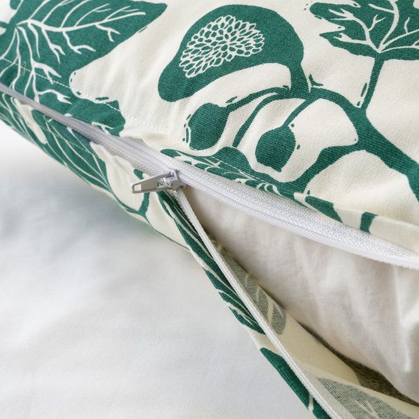 Чехол на подушку, неокрашенный/темно-зеленый 50x50 см IKEA АЛЬПКЛЁВЕР 904.565.52 - схема-чертеж с размерами