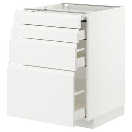 METOD / MAXIMERA Напольный шкаф с выдвиж панелью/3ящ