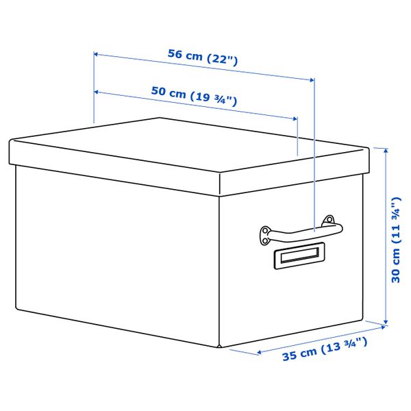 Упаковка 7 из 6 для IKEA - схема-чертеж с размерами