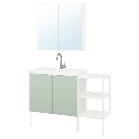 Комплект мебели для ванной,14 предмета IKEA TVÄLLEN ЛЕН ТВЭЛЛЕН, BEGIVENHET БЕГИВЕНХЕТ 194.992.64