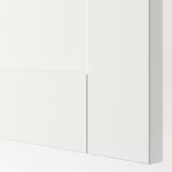 SANNIDAL Дверь - белый 40x180 см - схема-чертеж с размерами