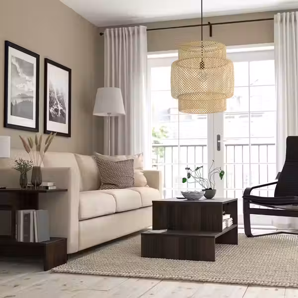 HOLMERUD ХОЛМЕРУД Журнальный стол - темно-коричневый 90x55 см - фото 2