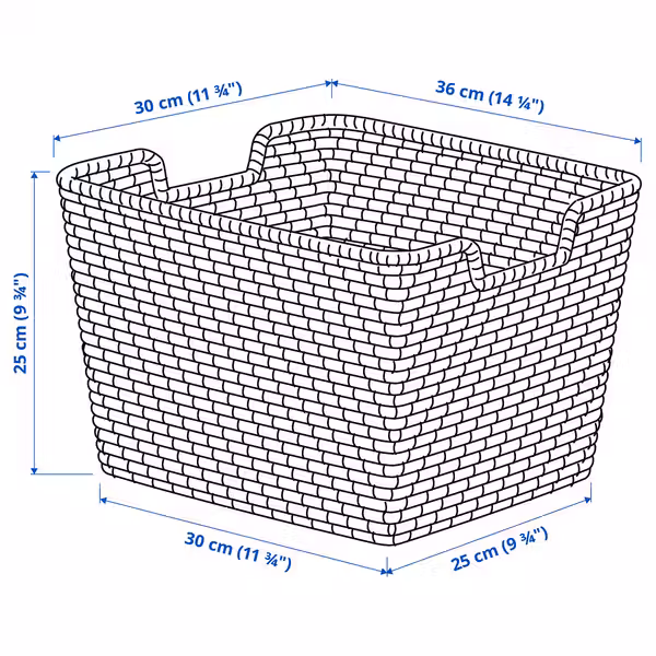 IKEA, дополнительный ракурс - схема-чертеж с размерами