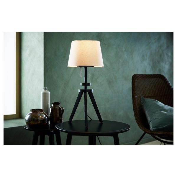 Основание настольной лампы ЛАУТЕРС, коричневый (45 см) - схема-чертеж с размерами