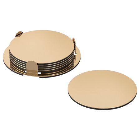 Подставки и держатель, желтая медь 8.5 см 6 шт IKEA GLATTIS ГЛАТТИС 503.501.09
