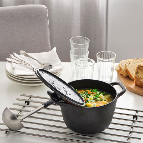 Кастрюля с крышкой, чугун 3 л IKEA VARDAGEN ВАРДАГЕН 604.370.51 - фото 6