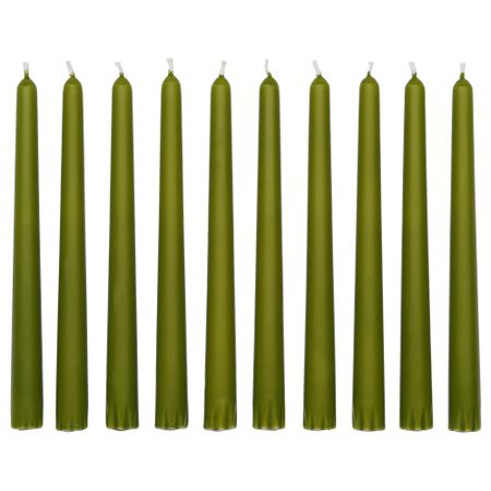 Неароматическая свеча ОФТА, зеленый (23 см)
