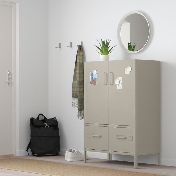 Шкаф с дверцами и ящиками, бежевый 80x47x119 см IKEA IDÅSEN ИДОСЕН 703.609.56 - фото 3