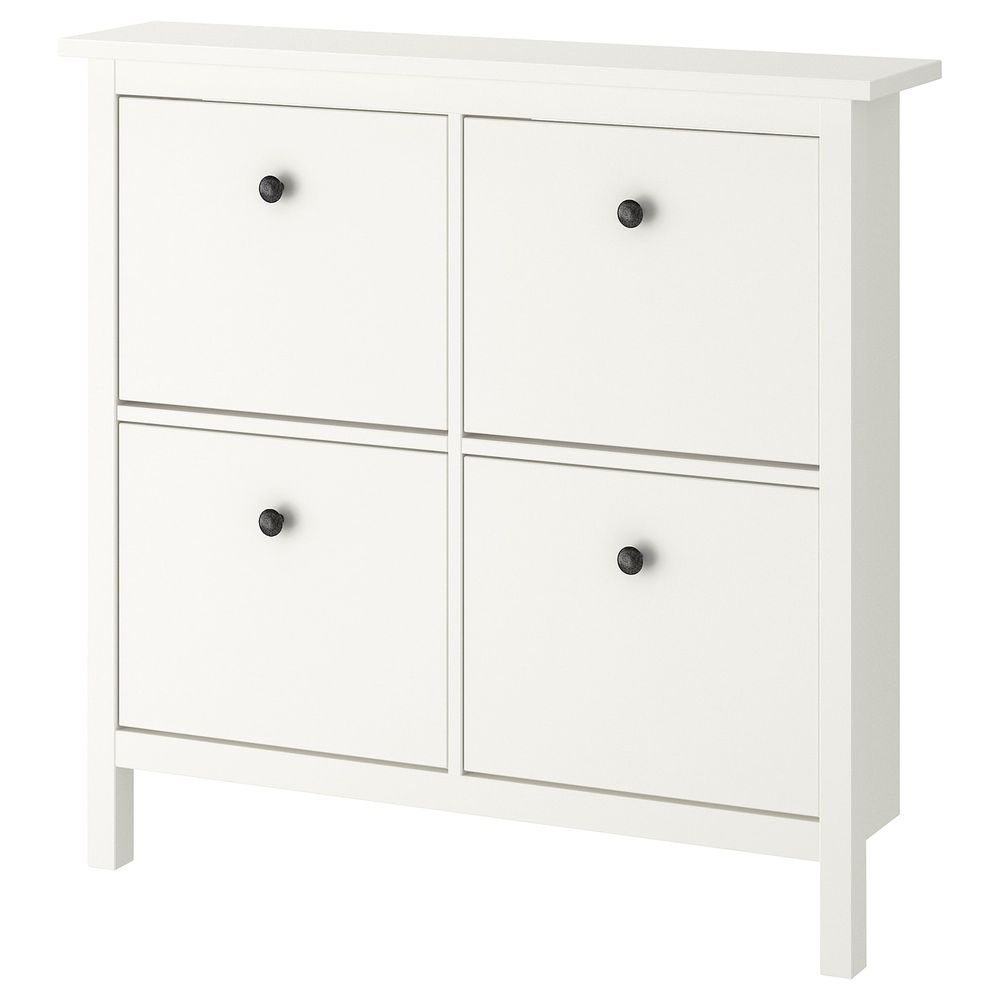 Галошница, 4 отделения, белый 107x22x101 см IKEA HEMNES ХЕМНЭС 803.754.34 - фото 1