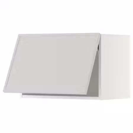 METOD Горизонтальный навесной шкаф - белый/Aspudden светло-серый 60x40 см