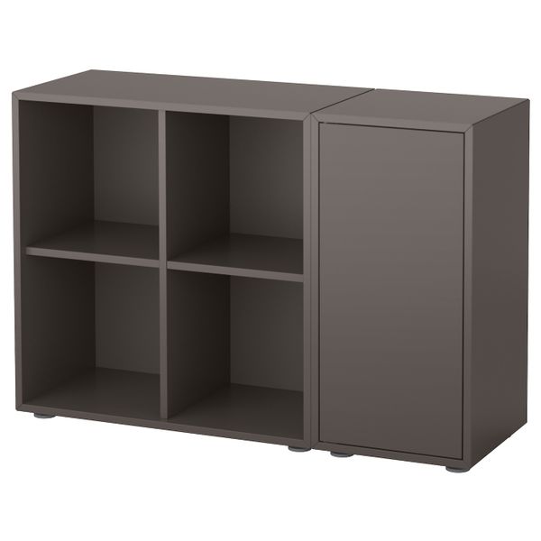 Комбинация шкафов с ножками, темно-серый 105x35x72 см IKEA EKET ЭКЕТ 692.864.58 - фото 1