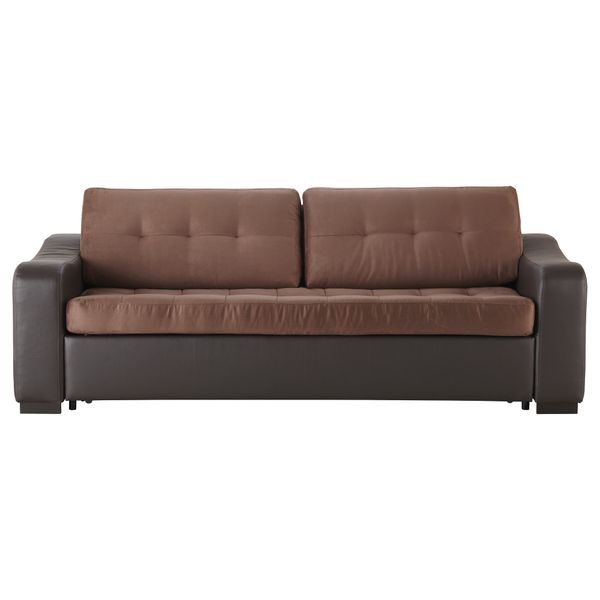 Диван-кровать 3-местный ЛИАРУМ / ЛАСЕЛЕ, Оннарп коричневый, Бумстад темно-коричневый - фото 2