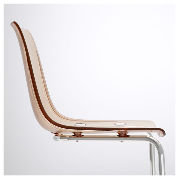 Стул ТОБИАС, коричневый, хромированный - фото 3