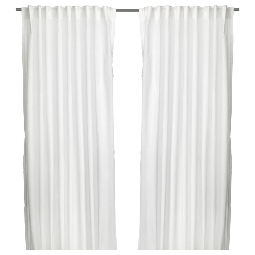 Гардины, 1 пара, белый, 145x300 см IKEA ВИВАН 103.706.04 - фото 1