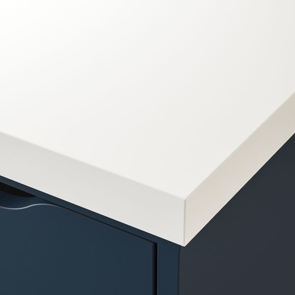 Стол, белый, синий 200x60 см IKEA LINNMON ЛИННМОН / ALEX АЛЕКС 893.040.22 - схема-чертеж с размерами