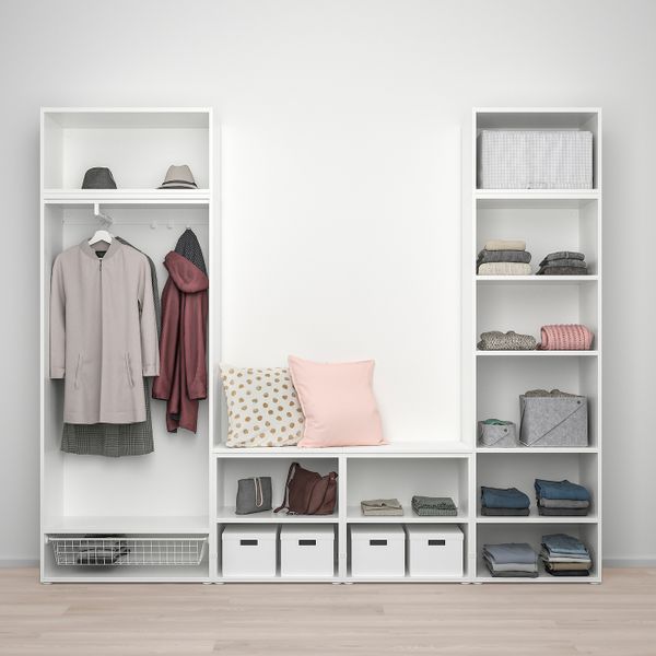 Гардероб с 9 дверями, белый/Фоннес Ридабу 260x42x221 см IKEA OPPHUS ОПХУС 193.365.59 - фото 2