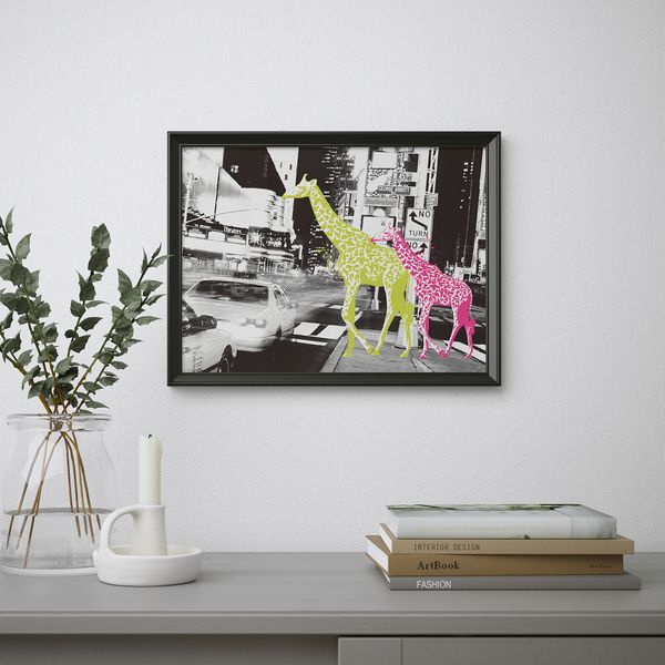 Постер, Жизнь – это приключение, 40x30 см IKEA DRÖMBILD ДРЁМБИЛЬД 704.418.68 - схема-чертеж с размерами