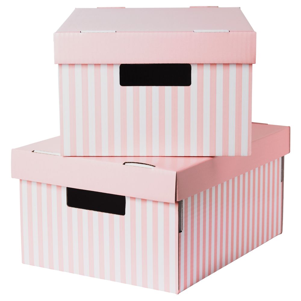 Коробка с крышкой ПИНГЛА, розовый - фото 1