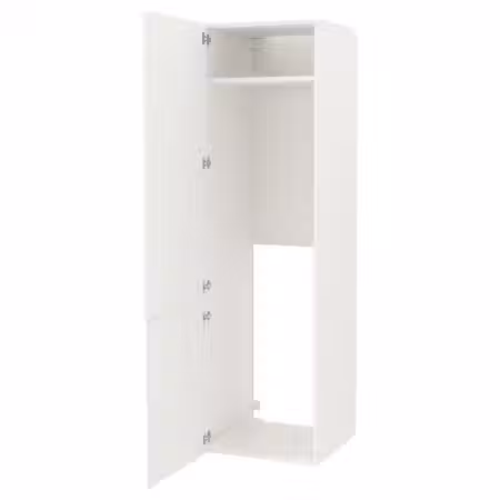 ENHET Высокий шкаф для холод/мороз/дверцы - белый 60x62x210 см