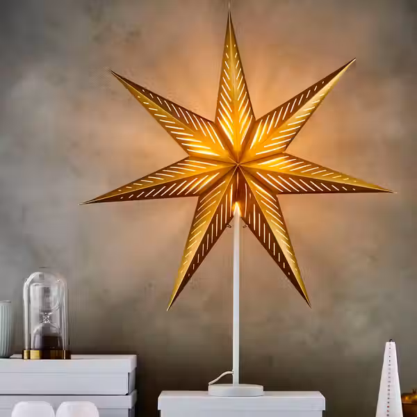 STRÅLA Основание настольной лампы - белый - схема-чертеж с размерами