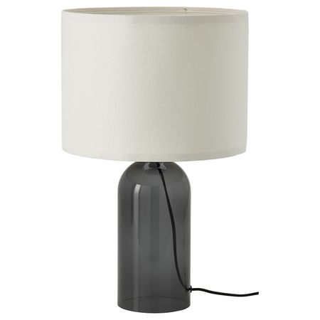 Лампа настольная, дымчатый стекло/белый 52 см IKEA TONVIS ТОНВИС 304.599.64
