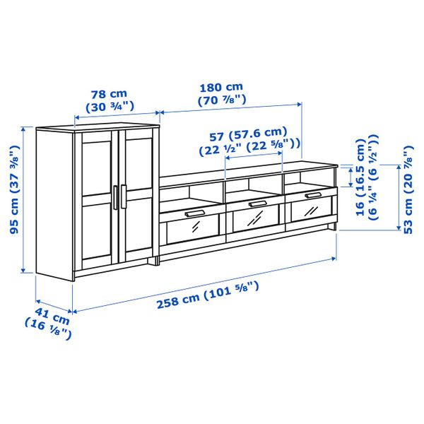IKEA, дополнительный ракурс - схема-чертеж с размерами
