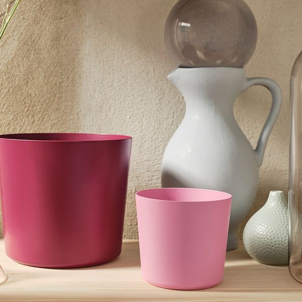 Кашпо, для дома, улицы/розовый 9 см IKEA OMFÅNG ОМФОНГ 104.639.00 - фото 3