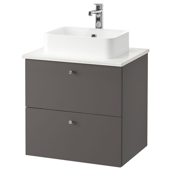 Шкаф со столешницей 45x32 раковина, 62x49x72 cm IKEA HÖRVIK ХОРВИК, GODMORGON ГОДМОРГОН, TOLKEN ТОЛКЕН 193.385.20 - фото 1