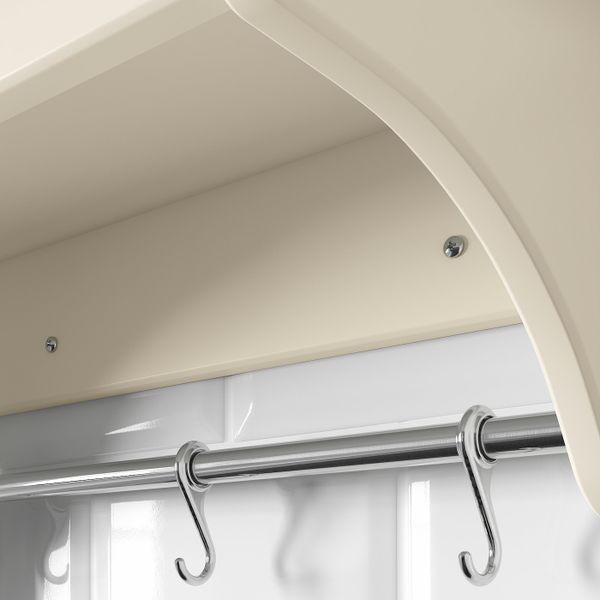 Полка навесная, белый с оттенком 50 см IKEA TORNVIKEN ТОРНВИКЕН 604.022.59 - схема-чертеж с размерами