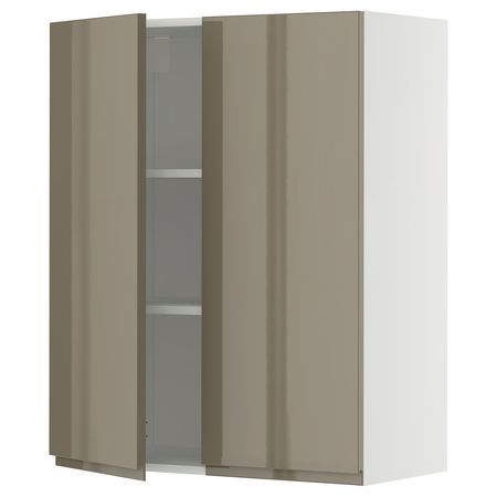 METOD Навесной шкаф с полками/2дверцы