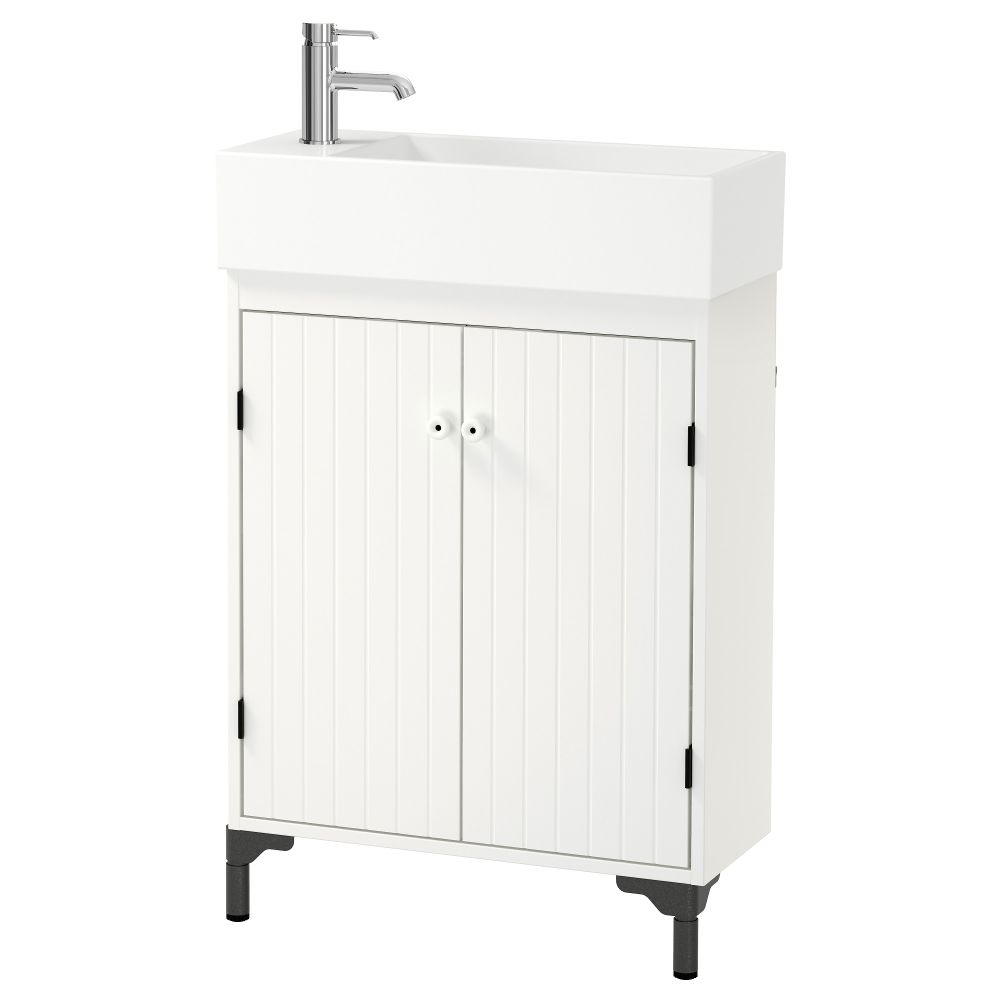 Шкаф под раковину с 2-мя дверцами СИЛВЕРОН / ЛИЛЛОНГЕН, белый (60x27x94 см) - фото 1