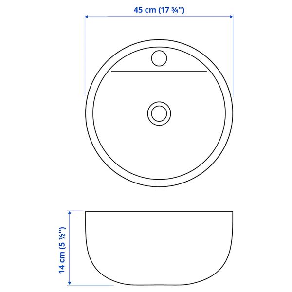 IKEA, дополнительный ракурс - схема-чертеж с размерами