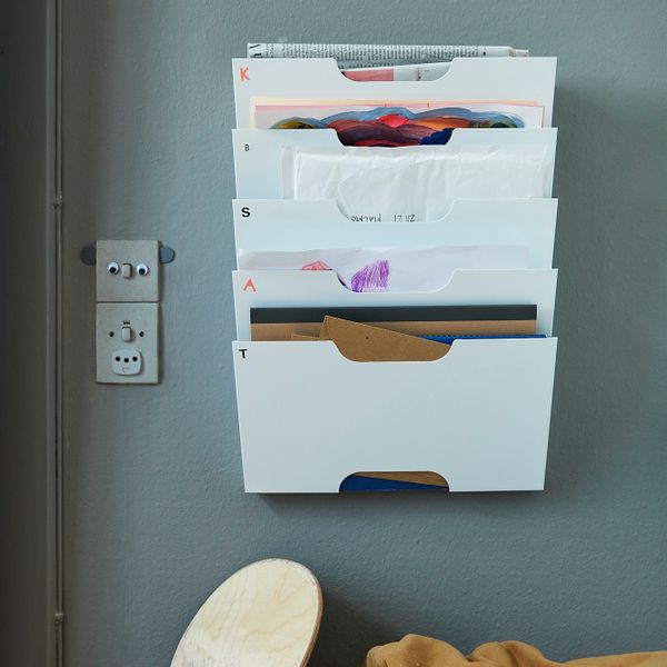 Газетница настенная, белый IKEA KVISSLE КВИССЛЕ 403.764.35 - фото 2