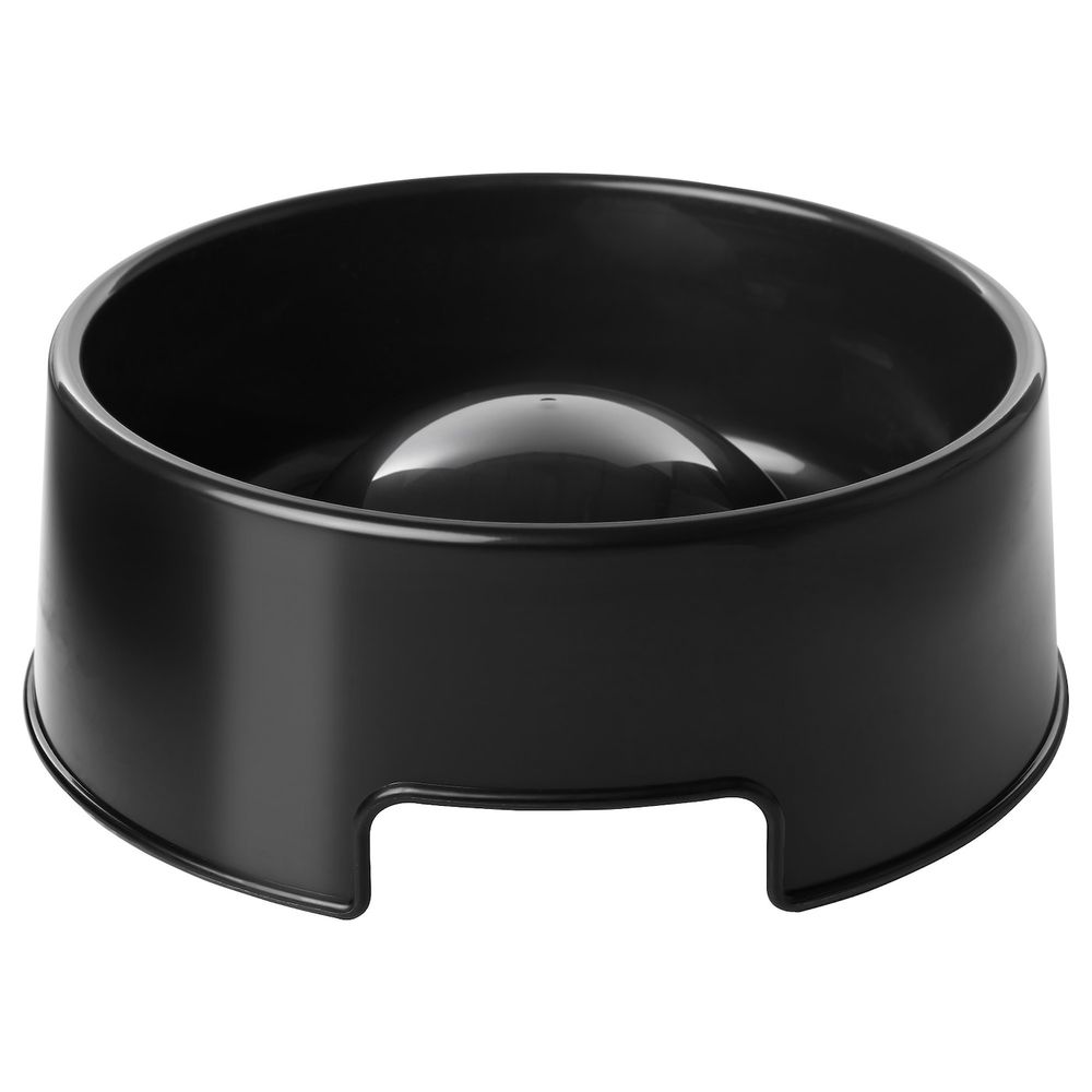 Миска для медленного поедания корма, черный 1.2 л IKEA LURVIG ЛУРВИГ 604.442.40 - фото 1