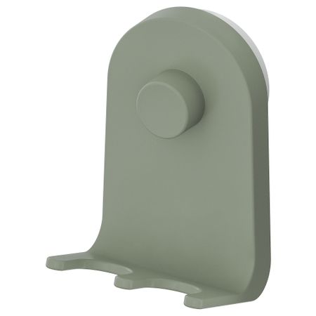 Тройной крючок на присоске, серо-зеленый, 7x11 см IKEA ÖBONÄS 605.155.86