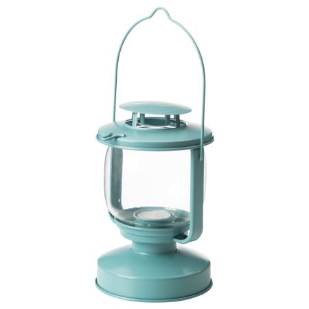 Фонарь для греющей свечи МЁРКТ, сине-серый д/дома/улицы синий/серый (17 см)