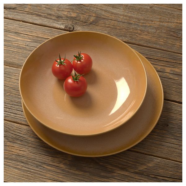 Тарелка глубокая, полированный желтый, 23 см IKEA FÄRGKLAR ФЭРГКЛАР 605.864.37 - схема-чертеж с размерами