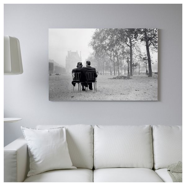 Картина с рамой БЬЁРКСТА, Романтика Парижа, черный (78x118 см) - фото 3